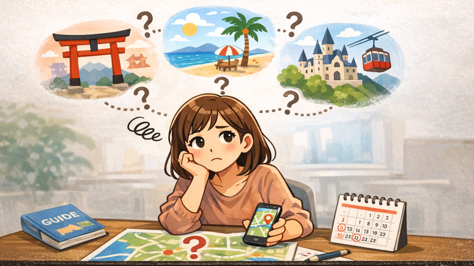 行きたい場所は決まっているのに、なぜかプランが決まらない